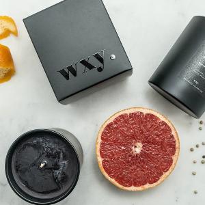 英國wxy 經典黑蠟燭-pitch.血橙&檀香木/200g