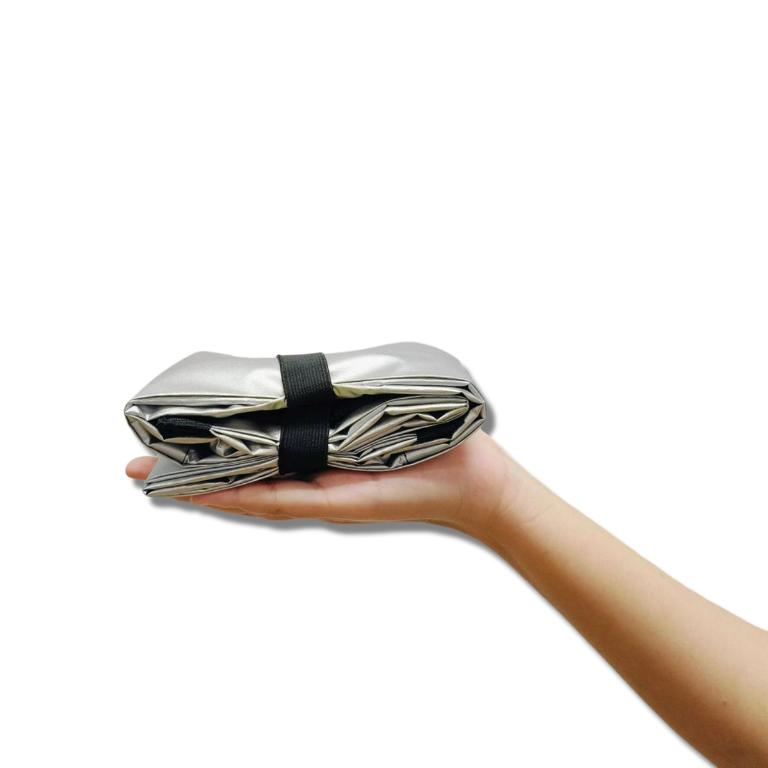 POPCORNGREEN摺疊旅行隨身袋(Ｌ)藝術家聯名款＿海洋漸層