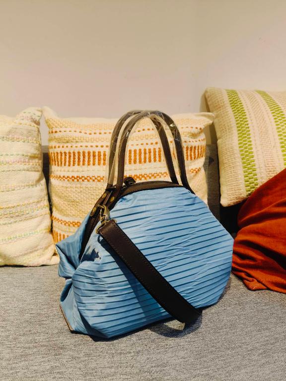 POPCORNGREEN LADYBAG(水桶包)三用斜背包(M)波浪皺褶系列