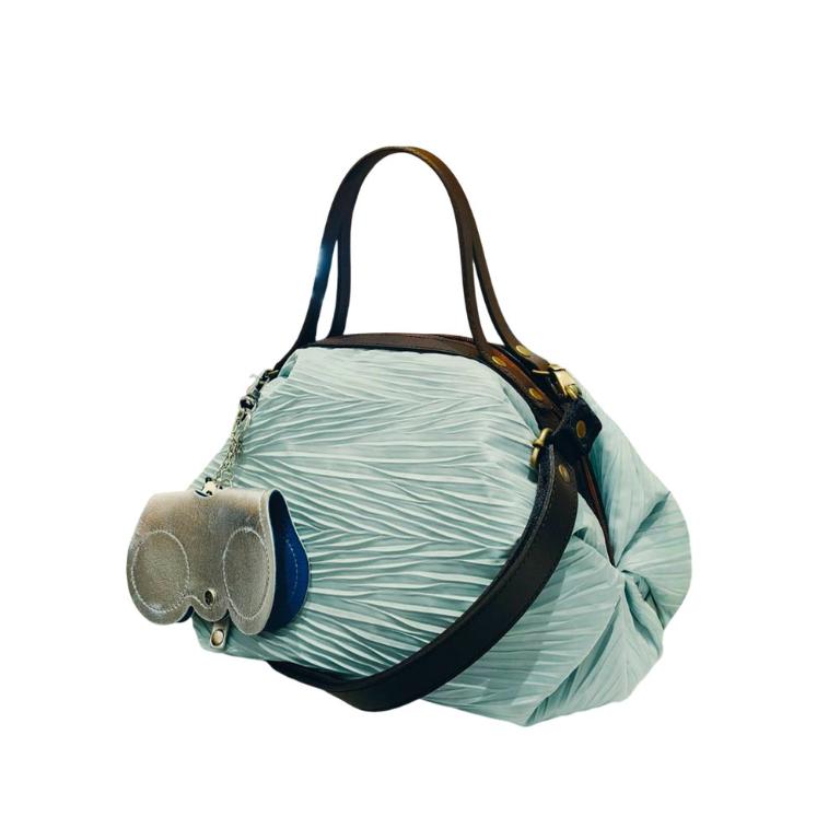 POPCORNGREEN LADYBAG(水桶包)三用斜背包(M)波浪皺褶系列