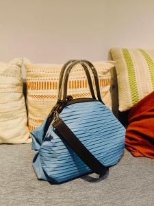 POPCORNGREEN LADYBAG(水桶包)三用斜背包(M)波浪皺褶系列