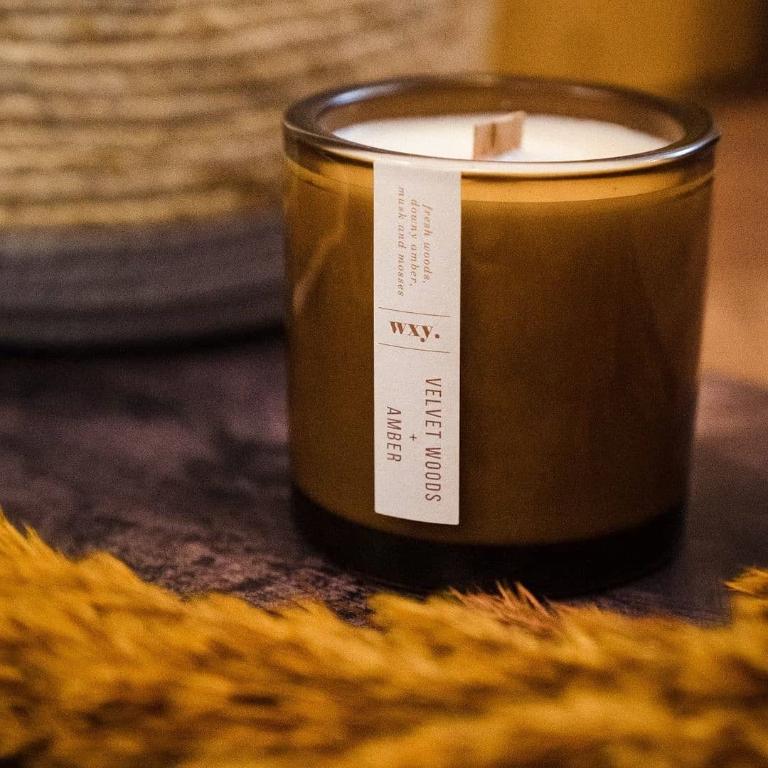 英國wxy Amber蠟燭-絲絨木&琥珀