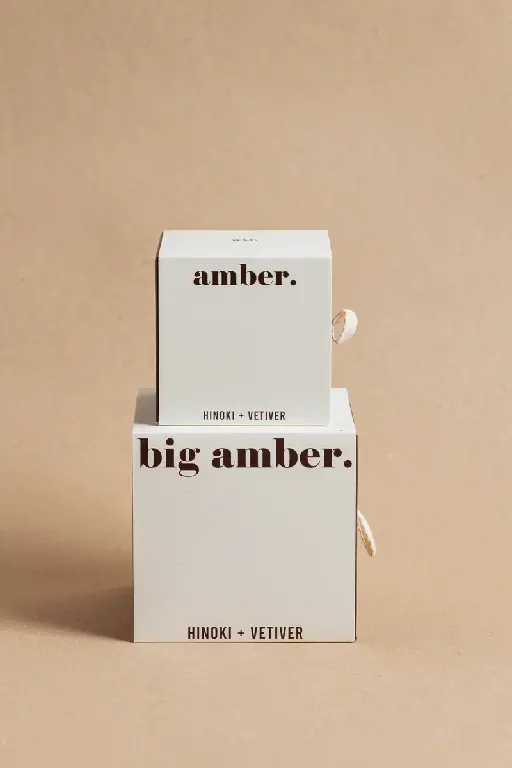 英國wxy Amber蠟燭-檜木&岩蘭草