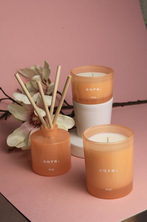 英國wxy 經典瓶裝蠟燭-aura.雲杉&琥珀絨/200g