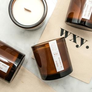 英國wxy Amber蠟燭-佛手柑油&竹