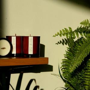 英國wxy Amber蠟燭-佛手柑油&竹