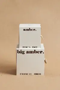 英國wxy Amber蠟燭-佛手柑油&竹