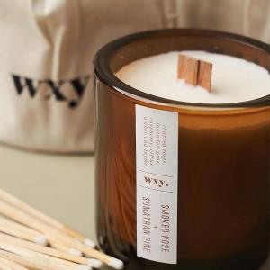 英國wxy Amber蠟燭-煙燻玫瑰&蘇門答臘松