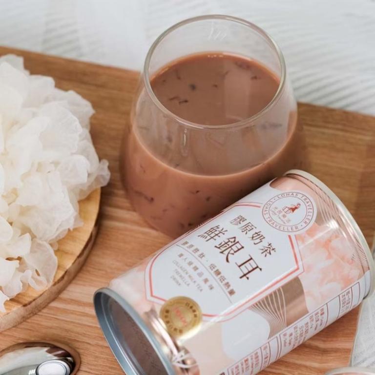 【光茵樂活】膠原奶茶鮮銀耳6罐裝禮盒