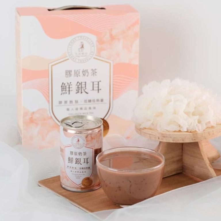 【光茵樂活】膠原奶茶鮮銀耳6罐裝禮盒