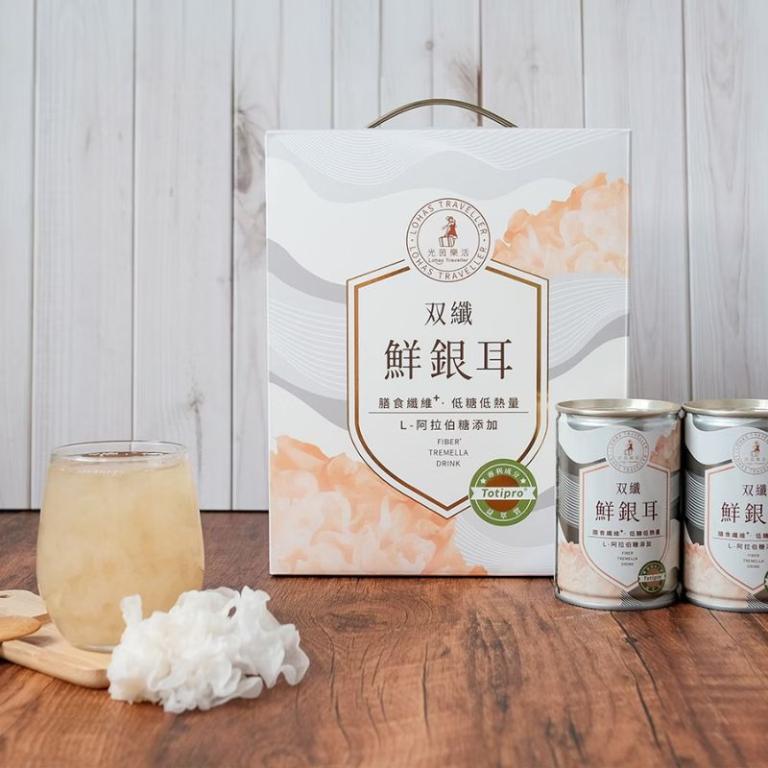 【光茵樂活】双纖鮮銀耳6罐裝禮盒【L-阿拉伯糖使用】