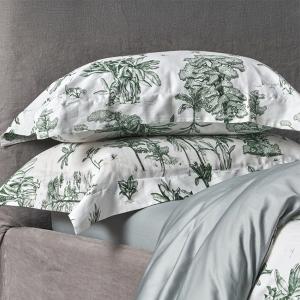 線上特賣｜【寬庭】葡萄牙原裝長纖棉印花寢飾｜綠蔭叢林 加大