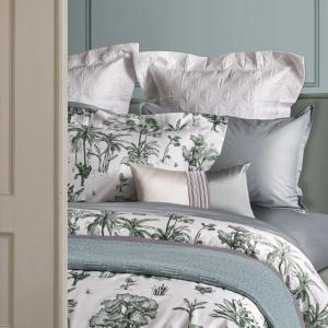 線上特賣｜【寬庭】葡萄牙原裝長纖棉印花寢飾｜綠蔭叢林 加大
