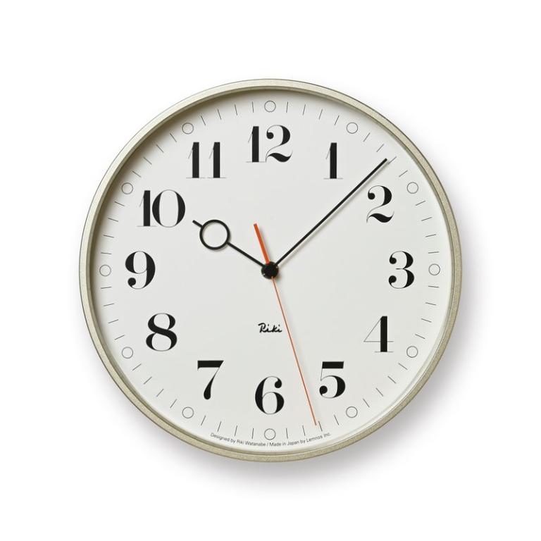 日本 Lemnos Riki Ring 時鐘 - 白