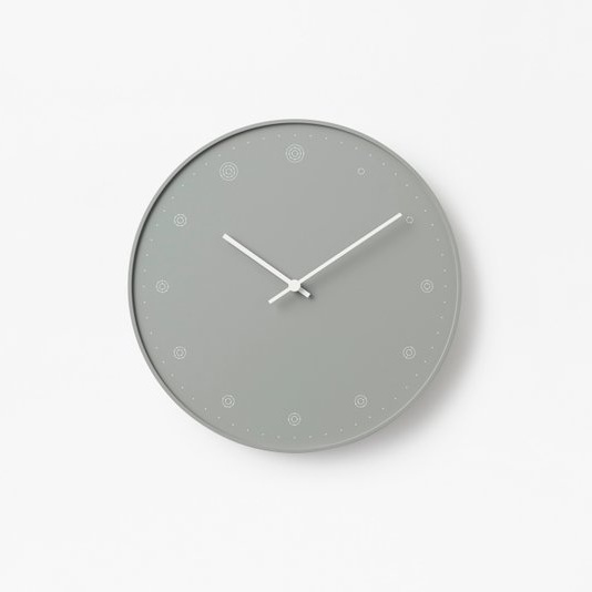 日本 Lemnos 原子 佐藤大設計 時鐘 - 灰