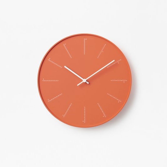 日本 Lemnos 除法 佐藤大設計 時鐘 - 紅