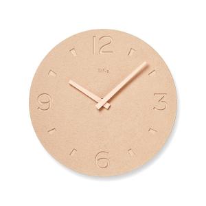 日本 Lemnos Earth PLA 矽藻土時鐘 - 粉紅