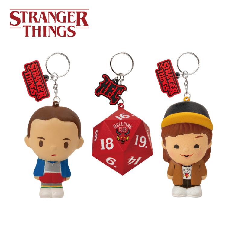 官方授權｜STRANGER THINGS 怪奇物語系列紓壓勇氣捏捏掛飾/鑰匙圈