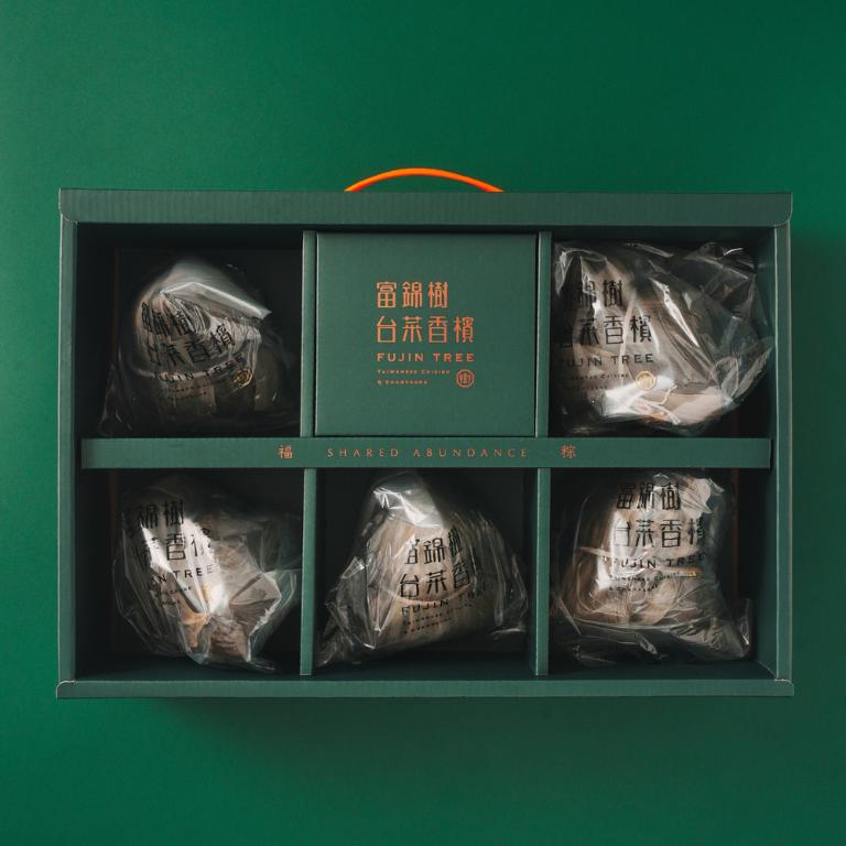 富錦樹台菜香檳 星級珍鮑干貝粽禮盒 (三盒免運組)