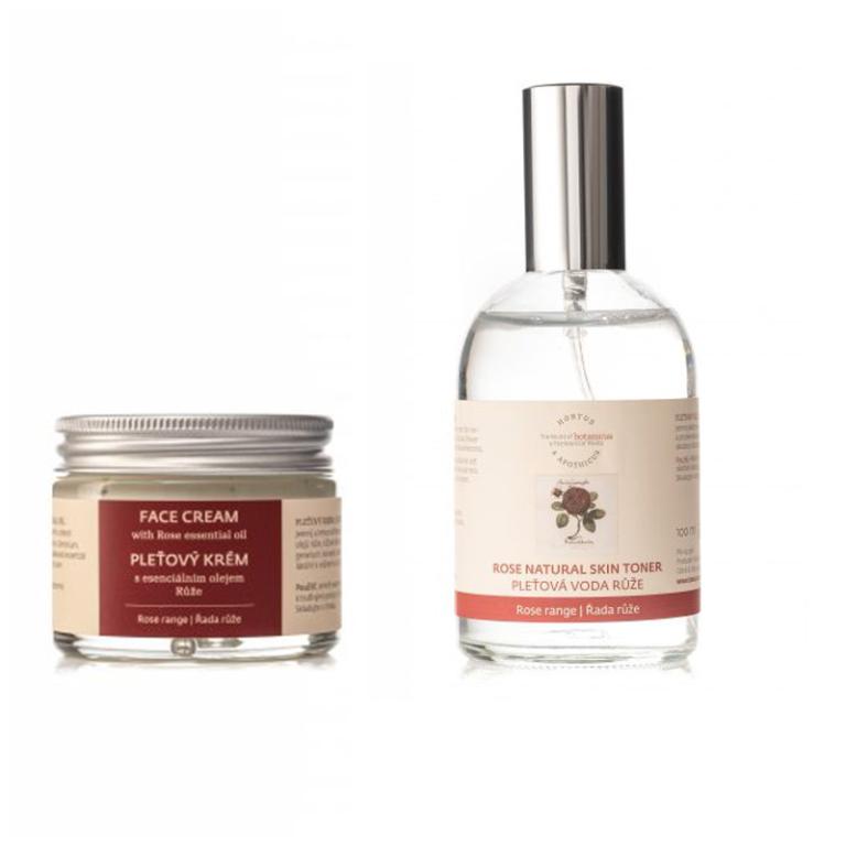菠丹妮 玫瑰臉部精華霜50g+玫瑰晶露 100ml