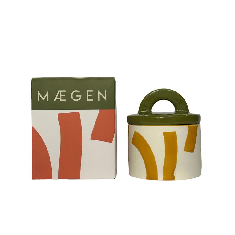 英國M&AElig;GEN Pablo 附蓋陶瓷蠟燭-香柚&鼠尾草/200g