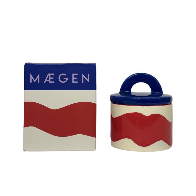 英國M&AElig;GEN Pablo 附蓋陶瓷蠟燭-茉莉&雪松/200g