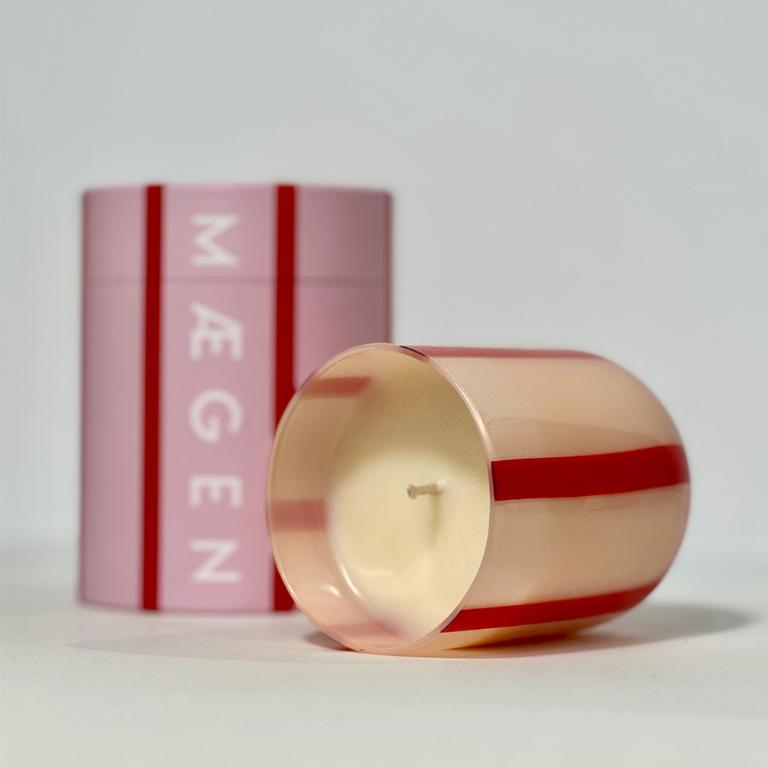 英國M&AElig;GEN Atina 玻璃杯蠟燭-橙花&羅勒/280g