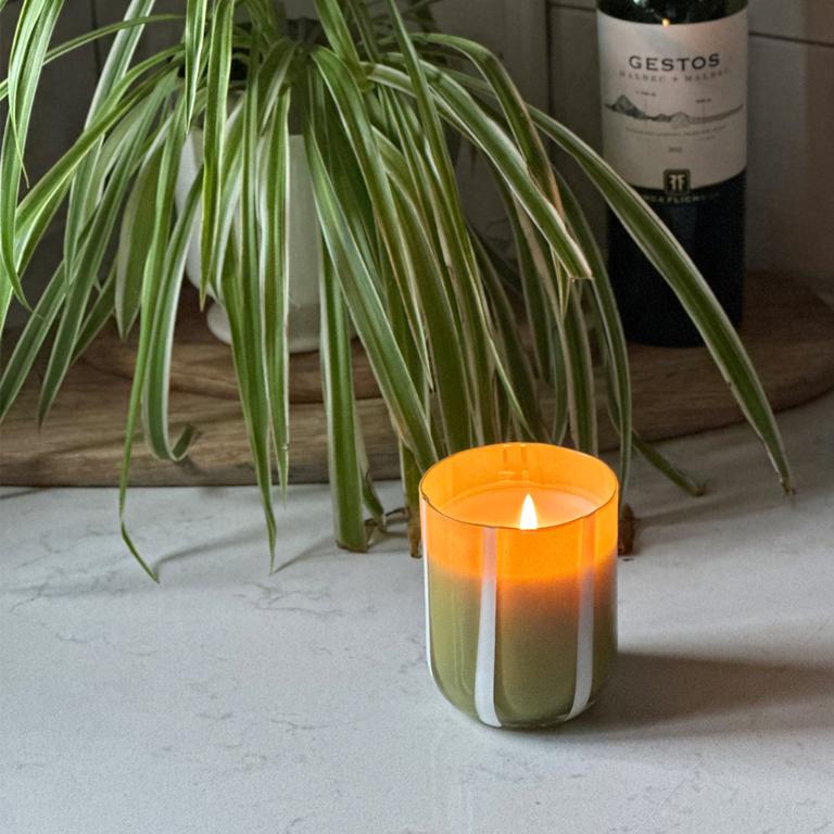 英國M&AElig;GEN Atina 玻璃杯蠟燭-橄欖&檸檬/280g