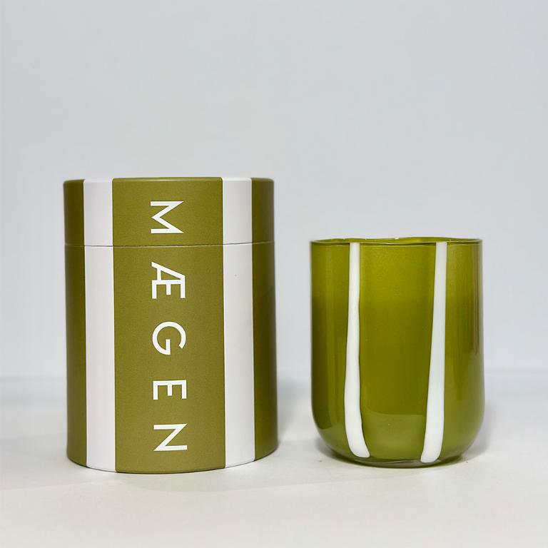 英國M&AElig;GEN Atina 玻璃杯蠟燭-橄欖&檸檬/280g