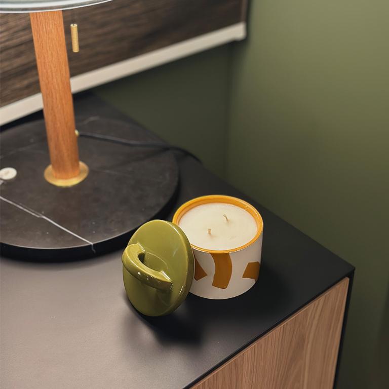 英國M&AElig;GEN Pablo 附蓋陶瓷蠟燭-香柚&鼠尾草/200g