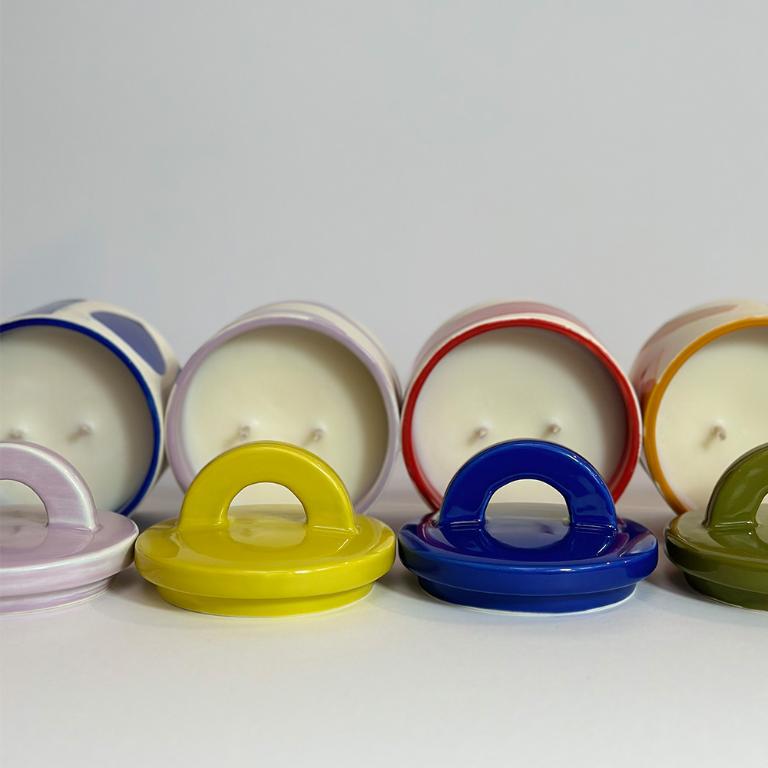 英國M&AElig;GEN Pablo 附蓋陶瓷蠟燭-香柚&鼠尾草/200g