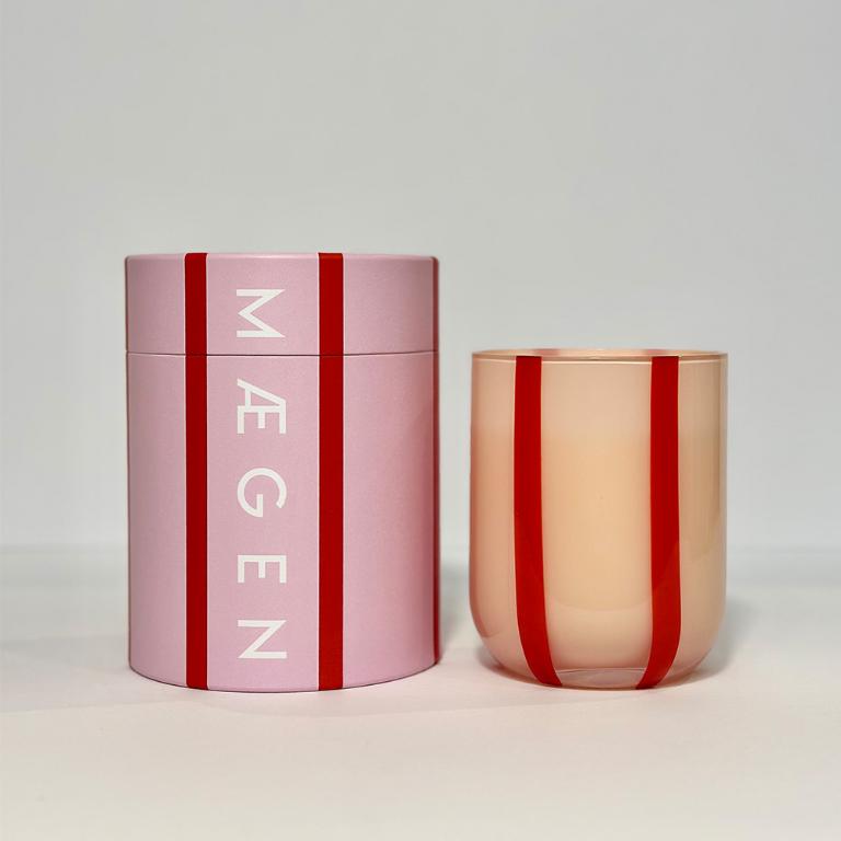 英國M&AElig;GEN Atina 玻璃杯蠟燭-橙花&羅勒/280g