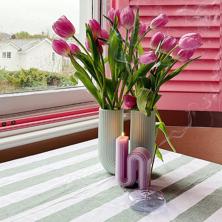 英國M&AElig;GEN 波紋線香座-紫