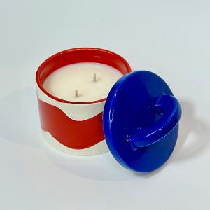 英國M&AElig;GEN Pablo 附蓋陶瓷蠟燭-茉莉&雪松/200g