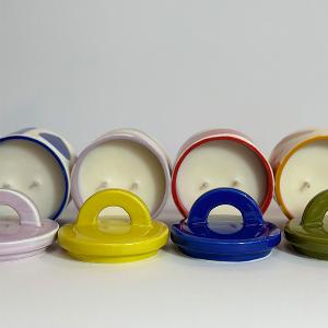 英國M&AElig;GEN Pablo 附蓋陶瓷蠟燭-水蓮花&玫瑰/200g