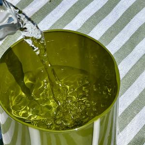 英國M&AElig;GEN Atina 條紋玻璃水杯-綠/350ml