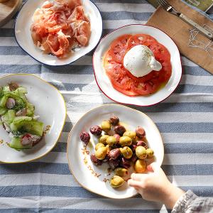 英國M&AElig;GEN 陶瓷主題餐盤-紅