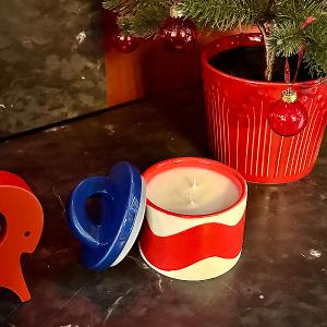 英國M&AElig;GEN Pablo 附蓋陶瓷蠟燭-茉莉&雪松/200g