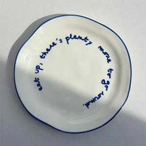 英國M&AElig;GEN 陶瓷主題餐盤-藍