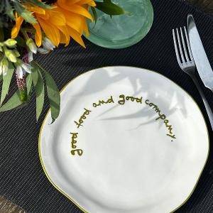 英國M&AElig;GEN 陶瓷主題餐盤-綠