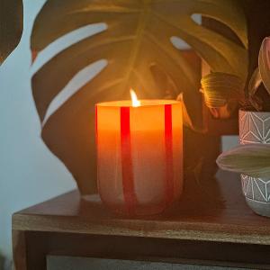 英國M&AElig;GEN Atina 玻璃杯蠟燭-橙花&羅勒/280g