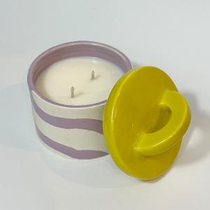 英國M&AElig;GEN Pablo 附蓋陶瓷蠟燭-水蓮花&玫瑰/200g