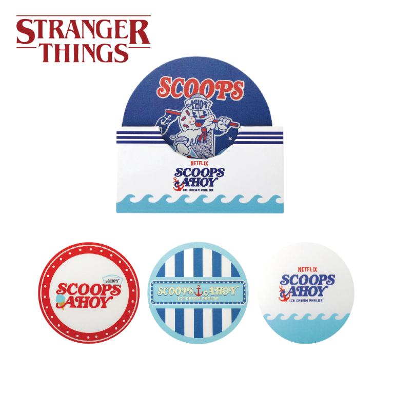Netflix官方授權｜STRANGER THINGS 怪奇物語 傳奇熱血杯墊組(一套4入)