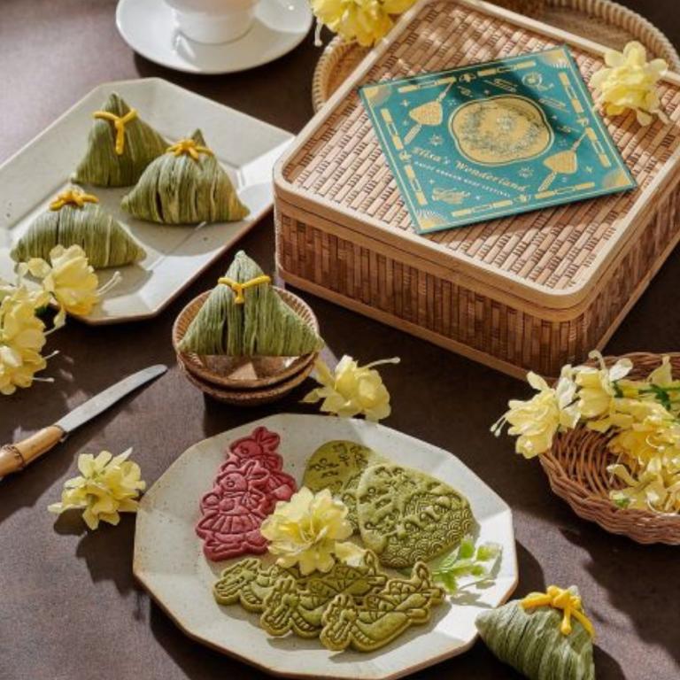 愛莉莎的夢遊仙境【粽香傳情】端午竹籃甜點餅乾禮盒