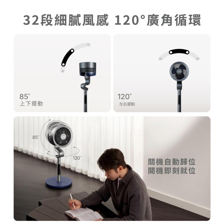 Acerpure COZY F6 智慧離子DC循環風扇 鈦空灰 AF776-20G