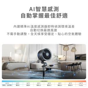 Acerpure COZY F6 智慧離子DC循環風扇 鈦空灰 AF776-20G