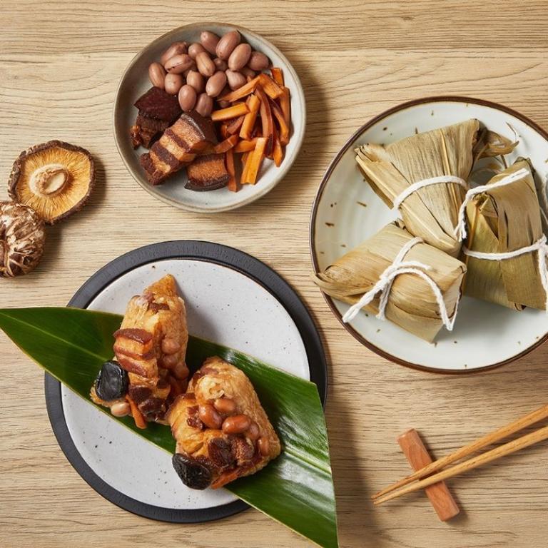 【阿桐阿寶】古早味組合(古早味小肉粽5入+四神湯)