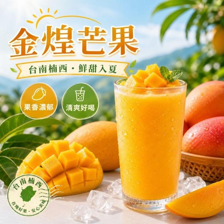 台南楠西-滿滿蔬果合作社-金煌芒果-10台斤【預購】