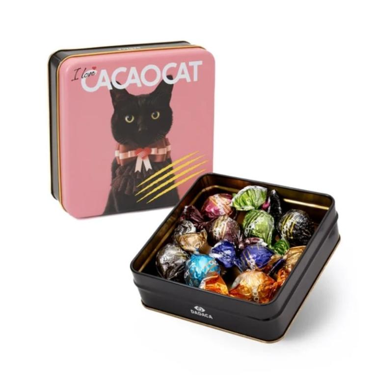 CACAOCAT 貓咪罐可可糖8入 LOVE限定版
