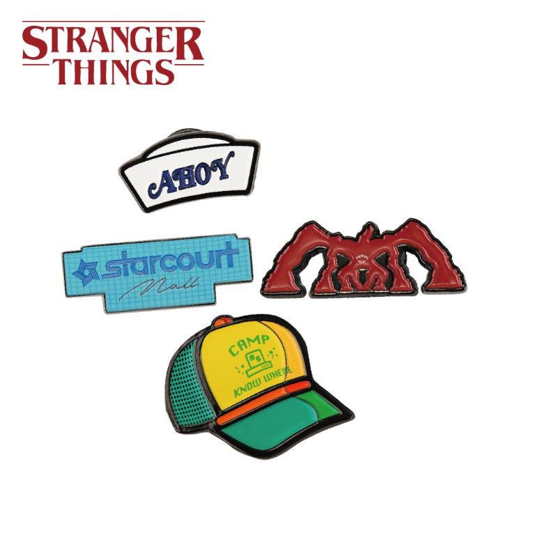 Netflix官方授權｜STRANGER THINGS 怪奇物語 傳奇戰備徽章組(一套4入) 